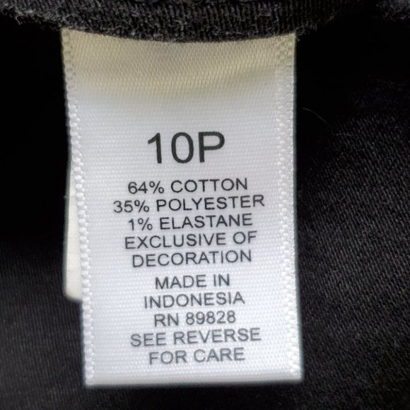 Martha Stewart Stretchy Skinny Black Ankle Jeans Size 10P - Picture 8 of 11